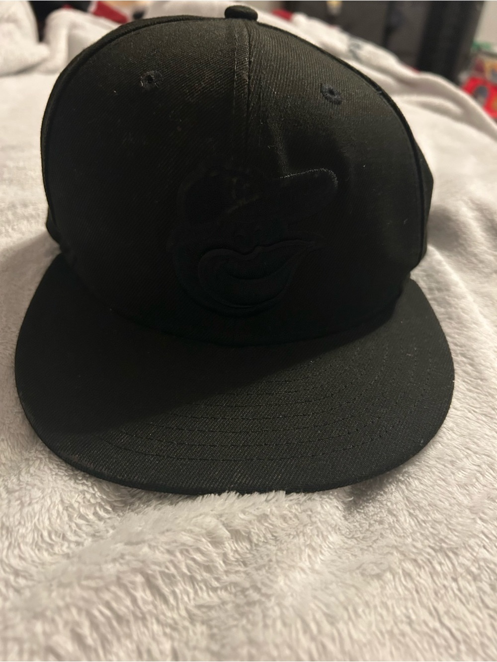 New Era Black Embossed Logo Baseball Cap